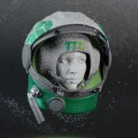 Trying on a helmet in AR